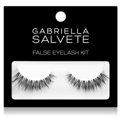 Gabriella Salvete False Eyelash Kit umělé řasy s lepidlem typ Basic Black 1 ks