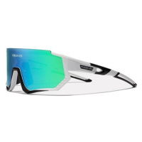 Kingseven Cyklistické brýle LS910 Bílo – černé / sklo zelené C12