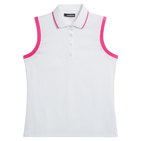 J.Lindeberg Lila Sleeveless White Polo košile J. Lindeberg