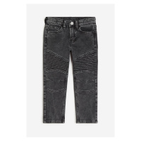 H & M - Slim Fit Jeans - šedá