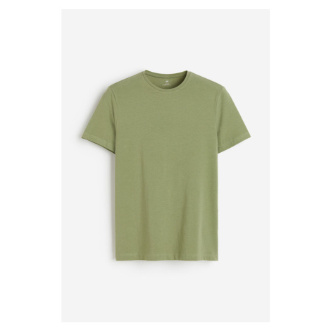 H & M - Tričko Slim Fit - zelená H&M