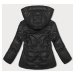 Volná černá dámská zimní bunda (5M3185-392)