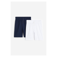 H & M - Sportovní šortky z materiálu DryMove™ 2 páry - bílá