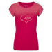 Dámské bavlněné tričko KILPI LOS-W růžová