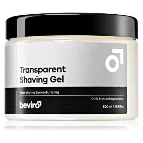 Beviro Transparent Shaving Gel gel na holení pro muže 500 ml