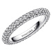 Pandora Třpytivý stříbrný prsten se zirkony Timeless 192627C01