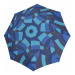 Modrý skládací plně automatický dámský deštník Abital Doppler