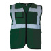 Korntex Berlin Multifunkční reflexní vesta na zip KX802 Paramedic Green