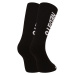 5PACK ponožky Nedeto vysoké černé (5NDTP001-brand)