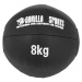 Gorilla Sports Kožený medicinbal, 8 kg, černý