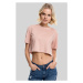 Ladies Short Oversized Tee - light rose