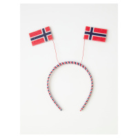 Čelenka s norskými vlaječkami