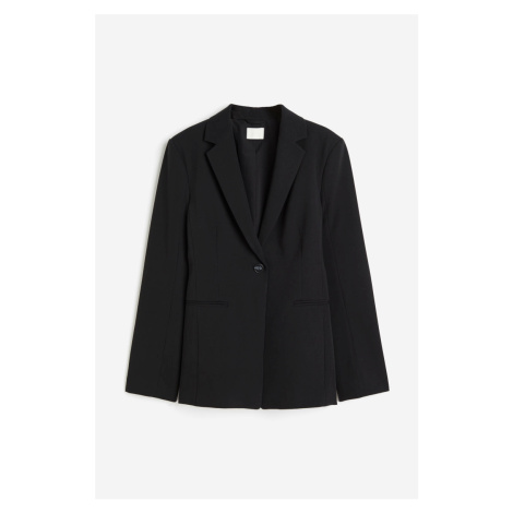 H & M - Keprové sako's projmutým pasem - černá H&M