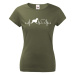 Dámské tričko pro milovníky psů s potiskem Kokršpaněla tep