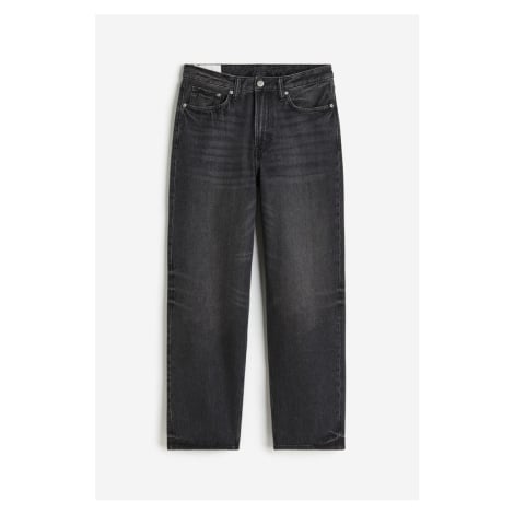 H & M - Loose Jeans - šedá H&M