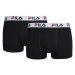 Fila MAN BOXERS 2 PACK Pánské boxerky, černá, velikost