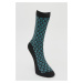 ALTINYILDIZ CLASSICS Men's Black-anthracite Patterned Crewneck Socks.