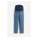 H & M - MAMA Straight Ankle Jeans - modrá