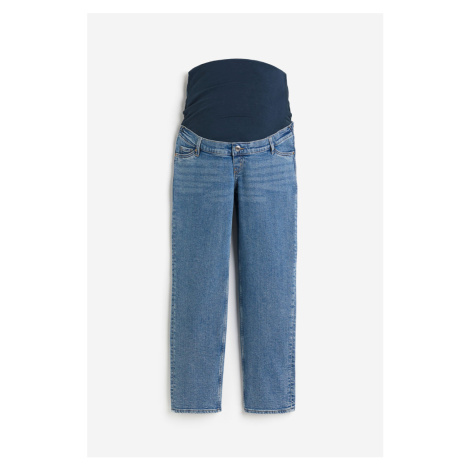H & M - MAMA Straight Ankle Jeans - modrá H&M