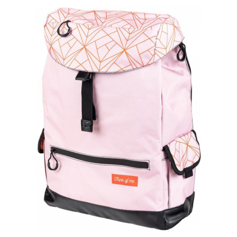 Růžový voděodolný studentský batoh pro holky Charmaine Baagl