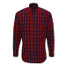 Premier Workwear Pánská bavlněná košile s dlouhým rukávem PR250 Red