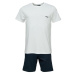 Fila SET SHORT SLEEVES T-SHIRT AND SHORT PANTS IN JERSEY Pánské pyžamo, bílá, velikost