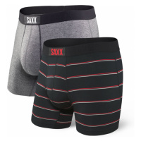 Saxx Vibe 2 Pack Boxer Brief Gray Shallow Stripe
