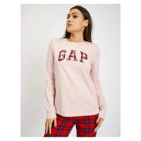 Světle růžové dámské tričko s logem GAP