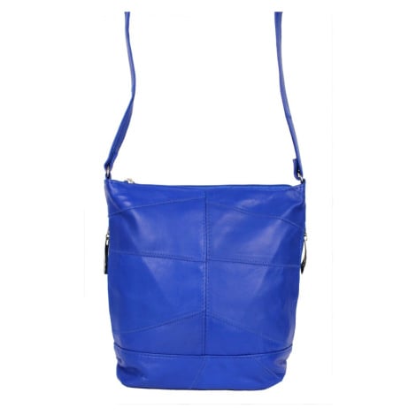 Sikora Dámská kožená kabelka MAL modrá