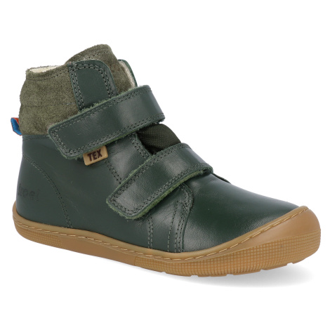 Barefoot dětské zimní boty Koel - Demil Napa WP Wool Green zelené Koel4kids