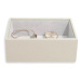Stackers Box na šperky Oatmeal Mini Open Layer krémová
