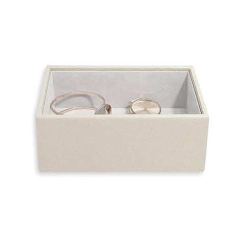 Stackers Box na šperky Oatmeal Mini Open Layer krémová