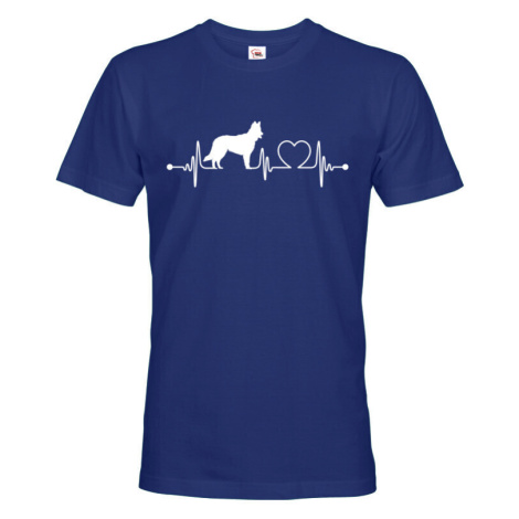 Pánské tričko pro milovníky zvířat - Chodský pes tep BezvaTriko