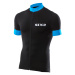 SIX2 Cyklistický dres s krátkým rukávem - BIKE3 STRIPES - modrá/černá