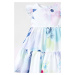 Dětské bavlněné šaty OVS bílá barva, mini
