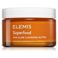 Elemis Superfood AHA Glow Cleansing Butter čisticí pleťová maska pro rozjasnění pleti 90 ml