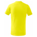 Malfini Basic Dětské triko 138 citrónová