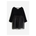 H & M - Šaty's tylovou sukní - černá