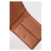 Kožená peněženka Polo Ralph Lauren hnědá barva, 405914158