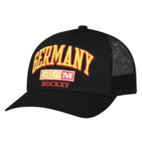 Hokejové reprezentace čepice baseballová kšiltovka Germany CCM Meshback Trucker