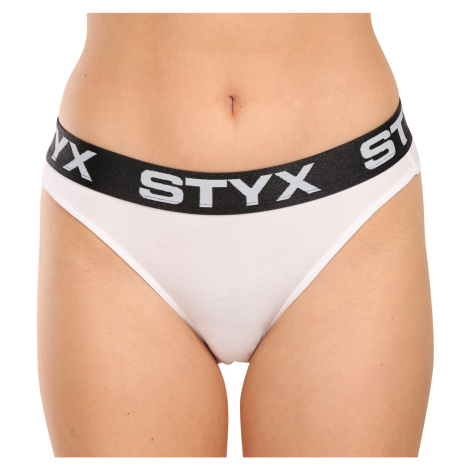 Dámské kalhotky Styx sportovní guma bílé (IK1061)