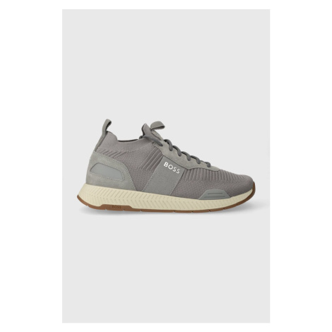 Sneakers boty BOSS Titanium šedá barva, 50498245 Hugo Boss