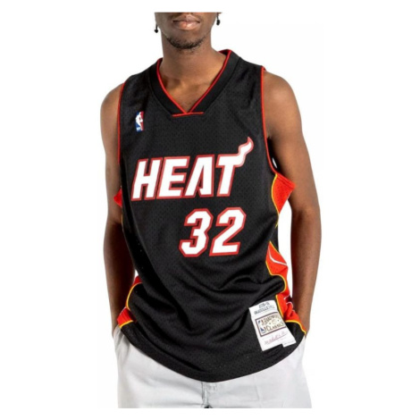 Mitchell &Ness NBA Swingman Miami Heat Shaquille O`Neal M dres SMJYAC18017-MHEBLCK05SON pánské Mitchell & Ness