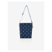 Tmavě modrá dámská puntíkovaná kabelka přes rameno Reisenthel Shoulderbag S Mixed Dots Blue