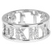DKNY Třpytivý prsten s logem New York