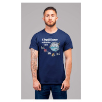 MMO Pánské tričko Chytili jsme nejlepšího tátu Barva: Půlnoční modrá