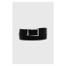Oboustranný kožený pásek BOSS pánský, černá barva, 50447116