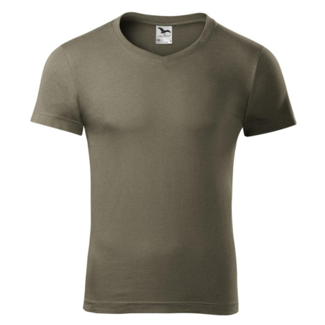 Malfini Slim fit V-NECK Pánské triko 146 arny