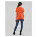 Only ONLKITA S/S V-NECK HEART TOP BOX CS JRS Oranžová