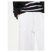 Bílé dámské široké kalhoty s příměsí lnu Marks & Spencer